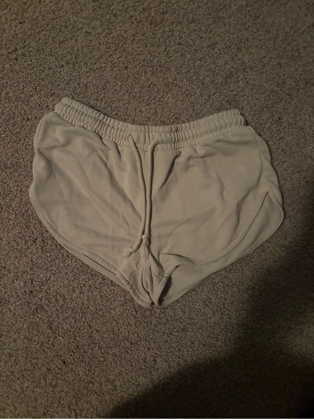 Primark Cream Athletic Drawstring Shorts
